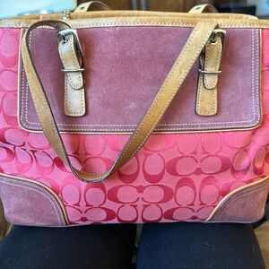 Authentic Orange Coach satchel